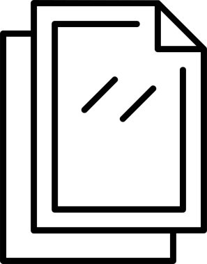 Belge. Web simgesi basit illüstrasyon 