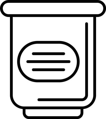 Çöp kutusu web simgesi vektör illüstrasyonu