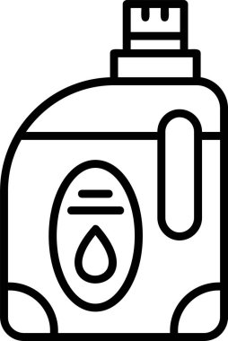Deterjan Web simgesi basit illüstrasyon