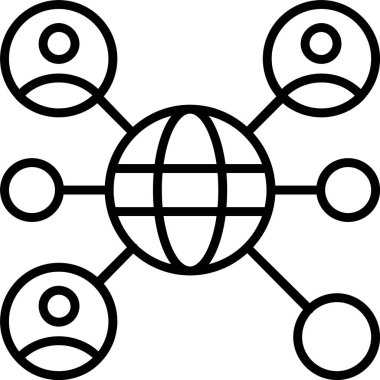 ağ simgesi, web geliştirme vektör illüstrasyonu