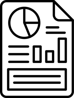 Rapor ver. veri simgesi vektör illüstrasyonu