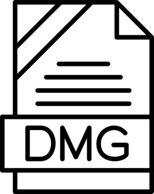 DMG dosya biçimi, web simgesi, vektör illüstrasyonu