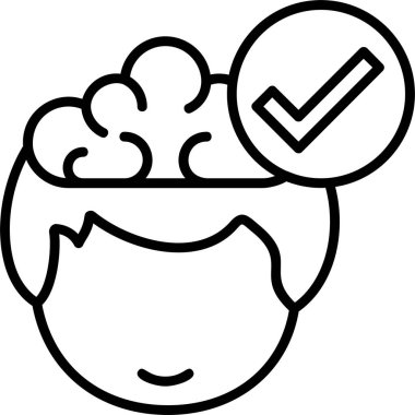 onay işareti web simgesi, vektör çizim