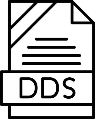 DDS dosya biçimi, web simgesi, vektör illüstrasyonu