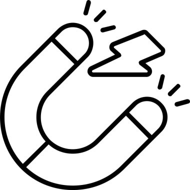 mıknatıs ağ ikonu vektör çizimi