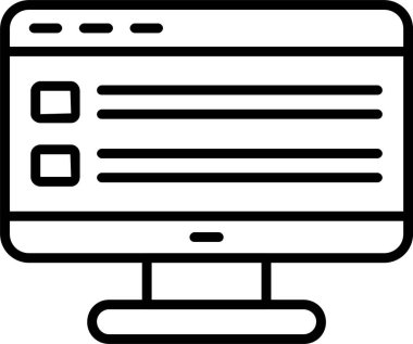 belge simgesi, vektör çizimi