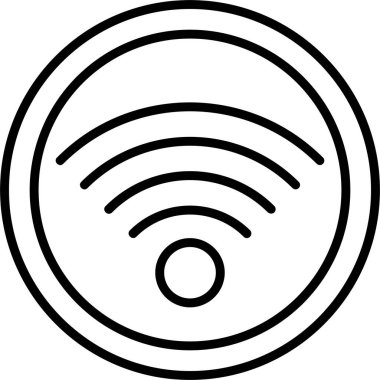 wifi sinyal simgesi, vektör illüstrasyonu
