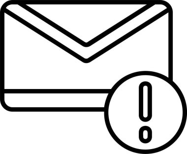 e-posta web simgesi basit illüstrasyon