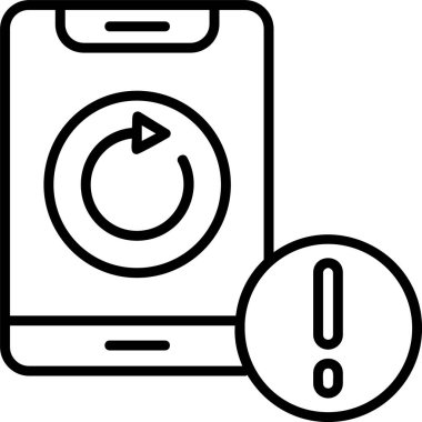 akıllı telefon simgesi vektör illüstrasyonu