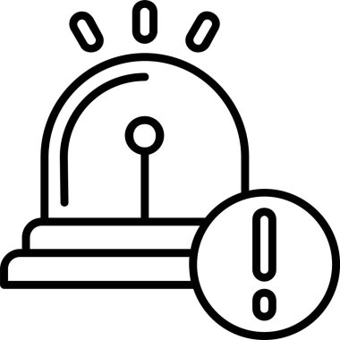 Alarm Web simgesi basit illüstrasyonuName