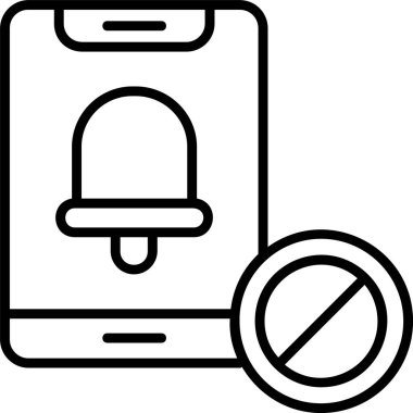 Bildirim web simgesi, basit illüstrasyon