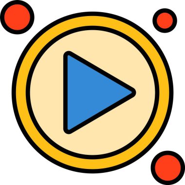 Play web icon simple illustration