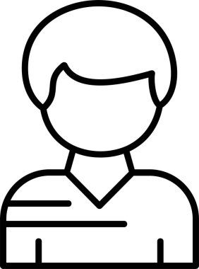 Kullanıcı web simgesi basit illüstrasyon 