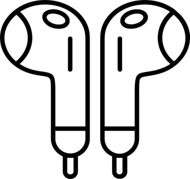 ses Kulaklığı simgesi, vektör illüstrasyonu