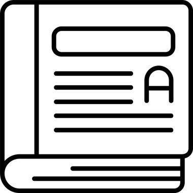 Vektör belgesi Simge illüstrasyonu