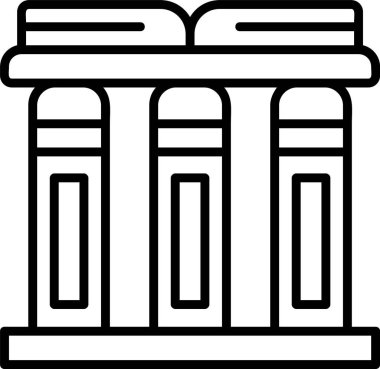 sütun simgesi dış hat biçiminde