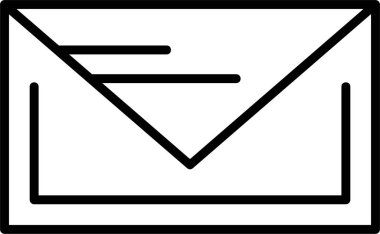 e- posta web simgesi, vektör illüstrasyonu