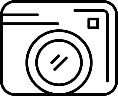 kamera simgesi, vektör illüstrasyonu basit tasarım