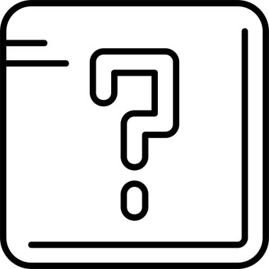 soru işareti simgesi, vektör illüstrasyonu 