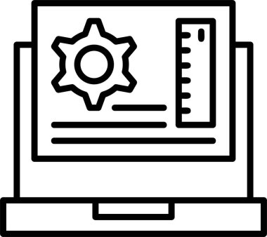 Bilgisayar ekranı. Basit tasarım