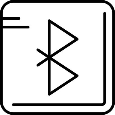 bluetooth. Web simgesi basit illüstrasyon