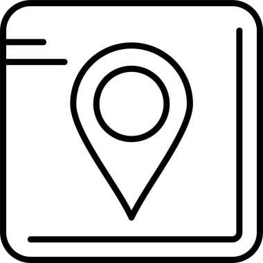 GPS web simgesi, basit illüstrasyon