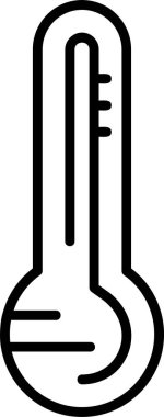Termometre. Web simgesi basit illüstrasyon