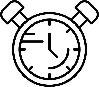 Çalar saat. Web simgesi basit illüstrasyon 