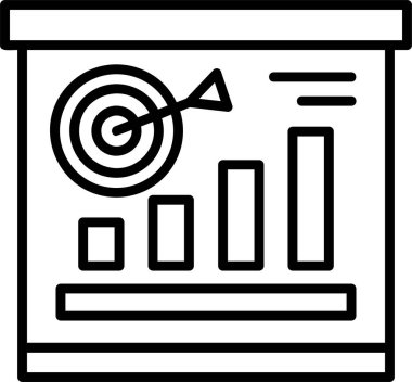 analiz analizi iş simgesi ana hat biçiminde