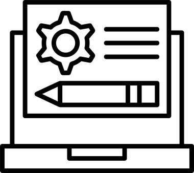 çevrimiçi web vektör illüstrasyonu