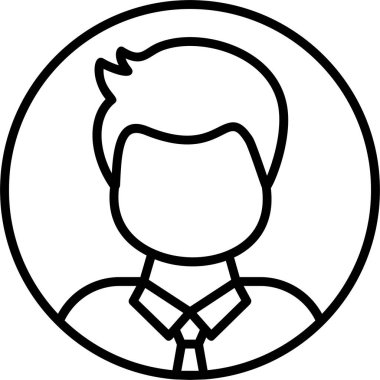 Kullanıcı web simgesi basit illüstrasyon 