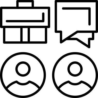 Konuş. Web simgesi basit tasarım