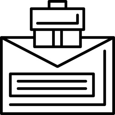 e-posta web simgesi basit illüstrasyon