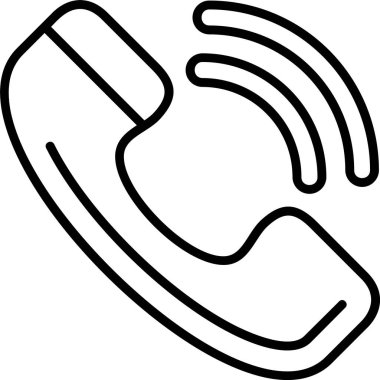 telefon arama simgesi, vektör illüstrasyonu