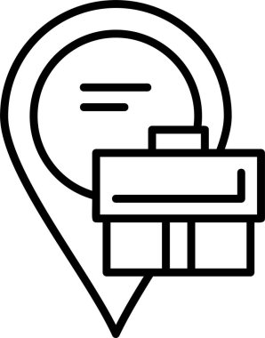 konum pin simgesi, vektör illüstrasyonu basit tasarım