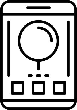 arama web simgesi basit illüstrasyon 