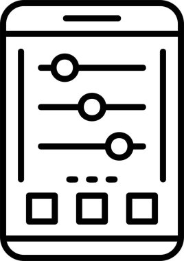 Ayarlar web simgesi basit illüstrasyon