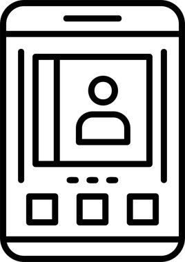 Kişi web simgesi basit illüstrasyonuName