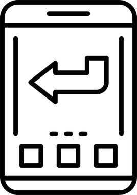 Arka ağ simgesi basit illüstrasyon