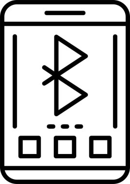bluetooth. Web simgesi basit illüstrasyon