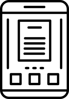 belge web simgesi, vektör illüstrasyonu  