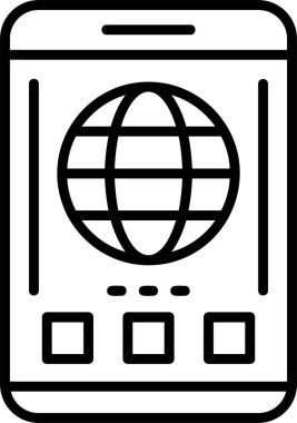 dünya web simgesi vektör illüstrasyonuName