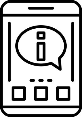 Information web icon simple illustration