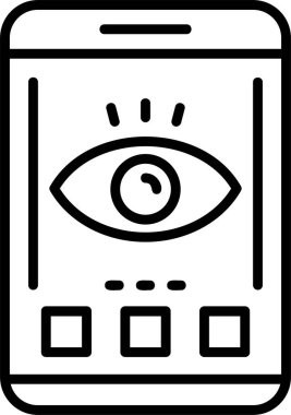 Göz simgesi vektör illüstrasyonu