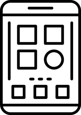 bilgisayar izleme simgesi, vektör illüstrasyonu