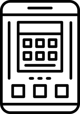 hesap makinesi web simgesi, vektör illüstrasyonu 