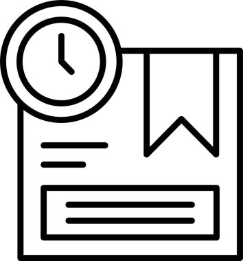 belge simgesi, vektör çizimi