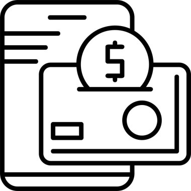 cüzdan web simgesi basit illüstrasyon