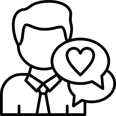 Geri besleme web simgesi basit illüstrasyon