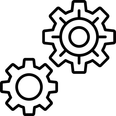 Çarklar ve Vites simgesi ana hat biçiminde